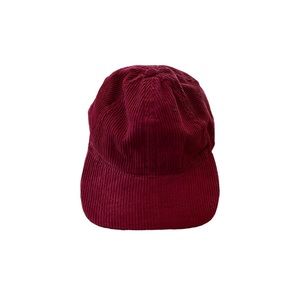 Big Bud Press Dugout Corduroy Hat / Cranberry Red
